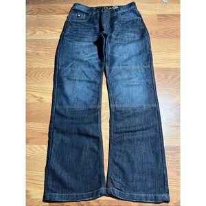 Speed & Strength Dupont Run With Bulls Motorcycle Boot Cut Jeans